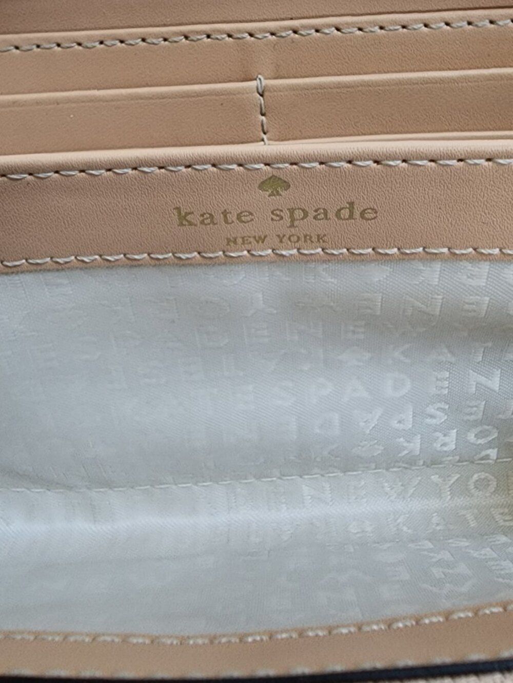 Kate Spade New York Pink Pebbled Leather Large Zip Around Wallet - Picture 9 of 10